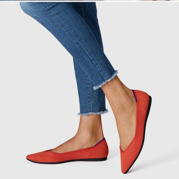 Rothy’s  The Point Persimmon Retired Color Sz 6.5 - Picture 2 of 8